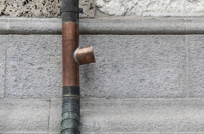 Metal pipes and fittings for plumbing repair work